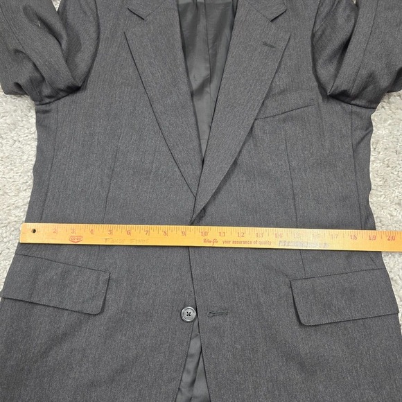 Vtg Brooks Brothers Makers Sport Coat Mens 40S Gray Herringbone Union‎ USA READ - Picture 13 of 16